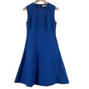 Lola Rose Blue Silk Blend Sleeveless Dress